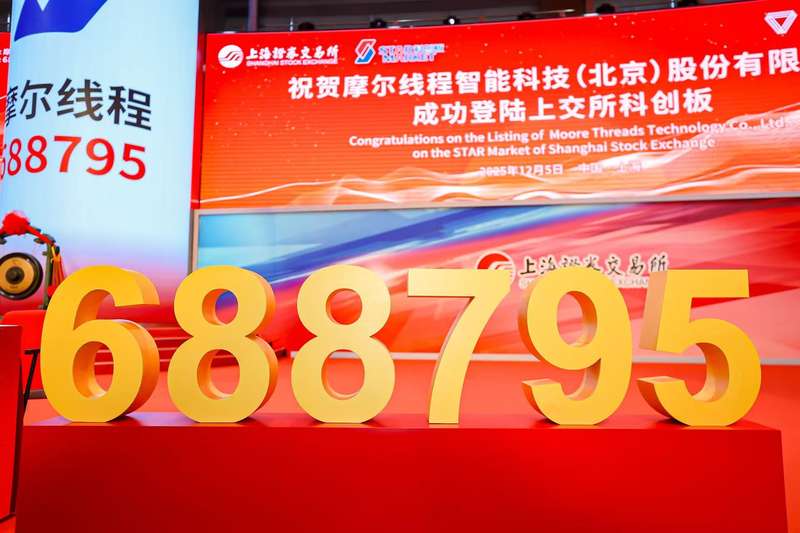 摩尔线程在科创板上市。