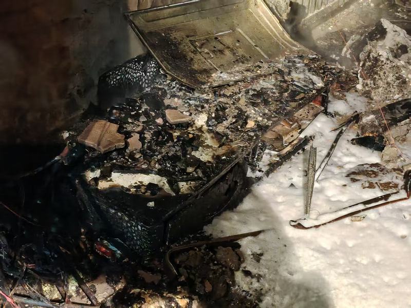 过火后的屋内。大兴消防供图