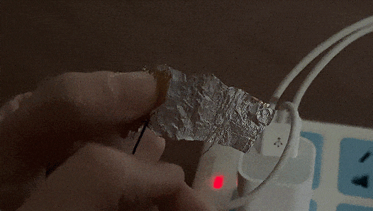 明显有火花产生