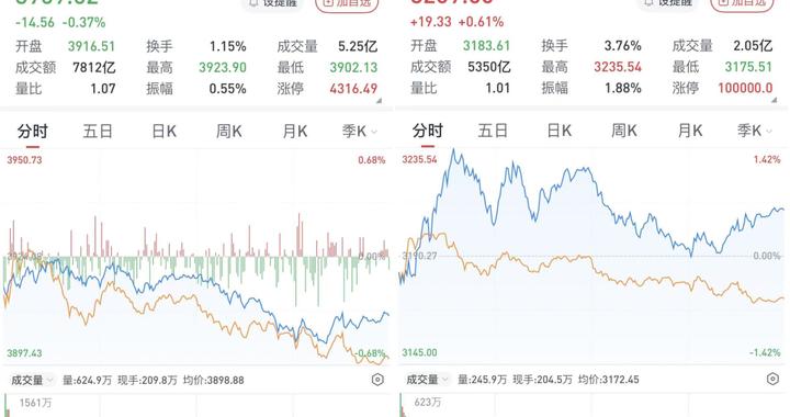 A股三大股指涨跌互现，有色金属板块全线回调