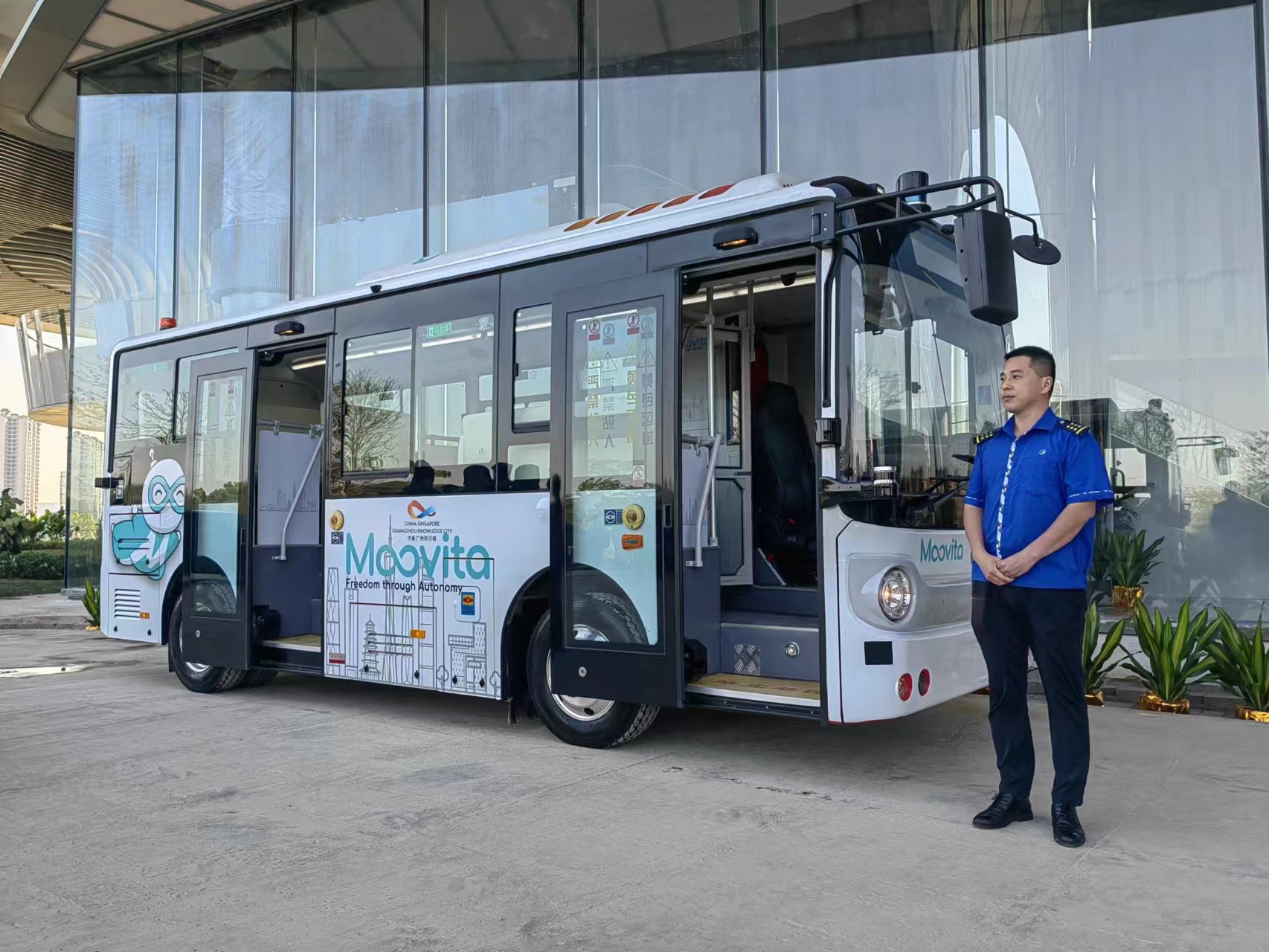 务必达自动驾驶车辆 界面新闻记者拍摄