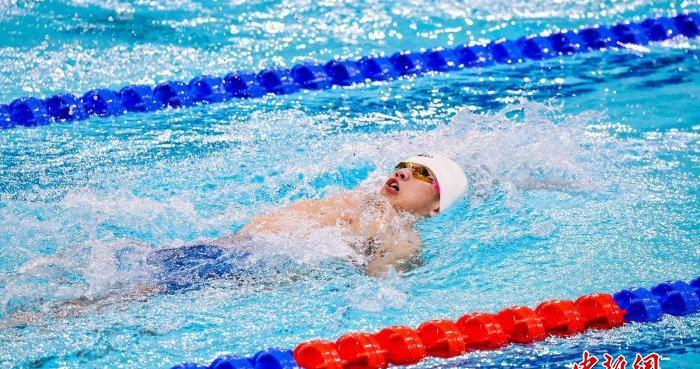 残特奥会游泳比赛 徐兴尚成“六冠王”