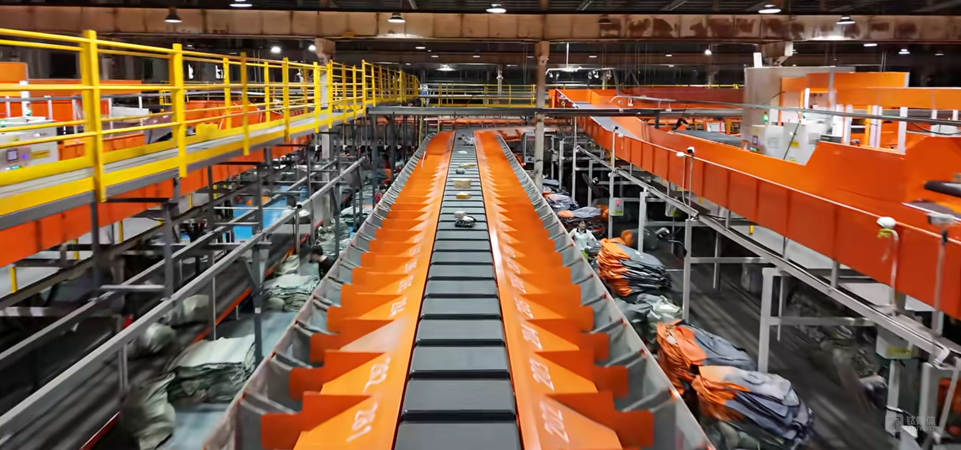 图源：艮业科技为转运中心提供的分拣设备