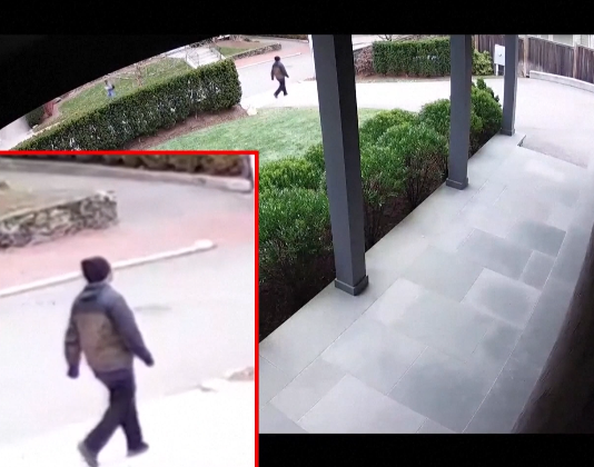 △美国罗得岛州普罗维登斯市警方公布的布朗大学枪击案嫌犯监控画面