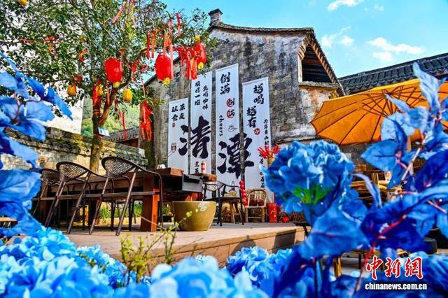 浙江宁波宁海清潭村一景。(资料图，尤才彬 摄)