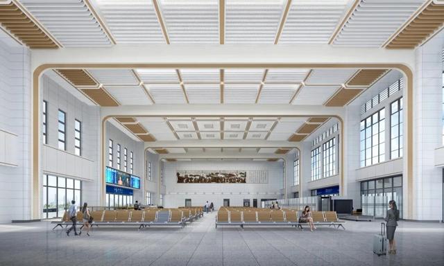 寻乌站候车厅效果图