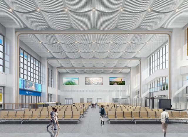 安远站候车厅效果图