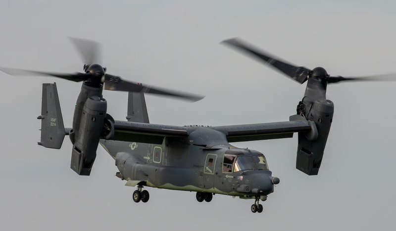 △CV-22型“鱼鹰”倾转旋翼机（资料图）