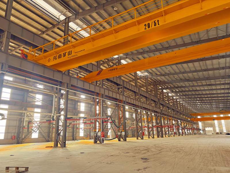 山西德通泰工程机械有限公司新建的钢箱梁及隧道智能装备项目。新京报记者揭明玥 摄