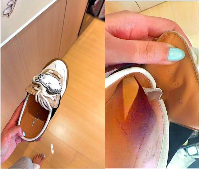 徐女士提供的露跟运动鞋实拍图