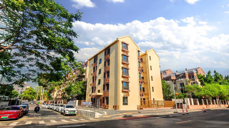 桦皮厂胡同8号楼改建项目实景图。企业供图