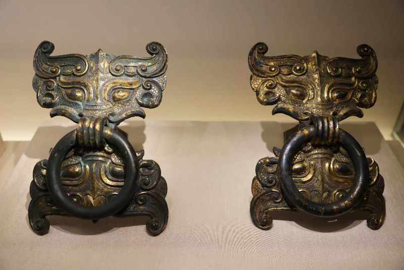 青铜鼓环。新京报记者 浦峰 摄