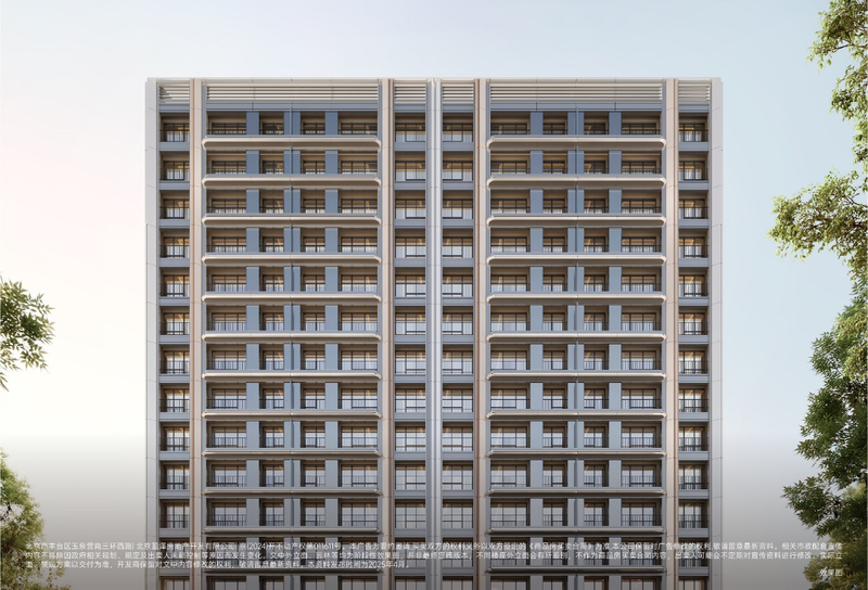 中海丽泽叁號院概念图。