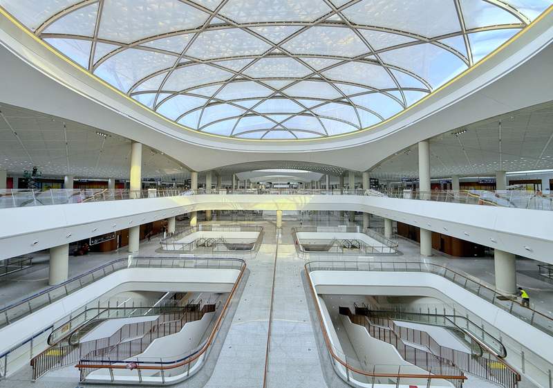 北京通州站是副中心枢纽内首个投入运营的核心设施。新京报记者 王贵彬 摄