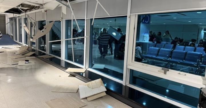 6.6级地震深夜袭台 桃园机场惊传天花板塌陷