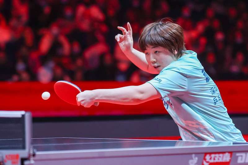 △蒯曼在乒超总决赛女团半决赛