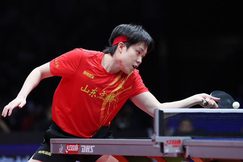 △王楚钦在乒超总决赛男团半决赛