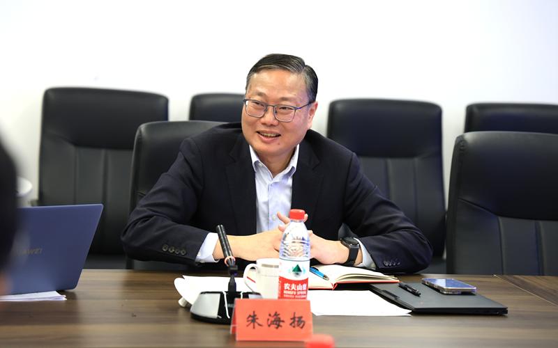 中国老龄产业协会科技委副主任、中欧社会保障与养老金融研究院特聘专家朱海扬在研讨会上发言。摄/新京报记者 王远征