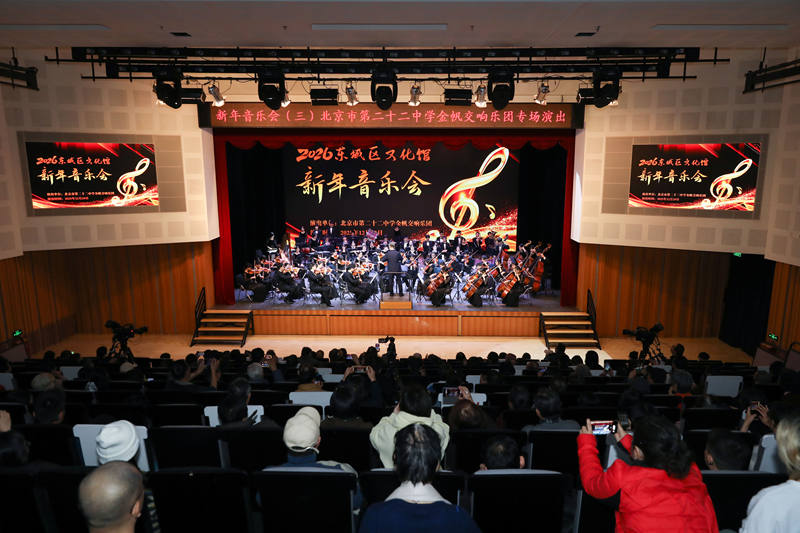 2026年东城区文化馆新年音乐会演出现场。东城区文化馆供图