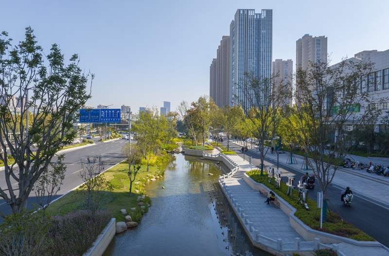 海绵城市理念在宿迁实现广泛应用。受访者供图