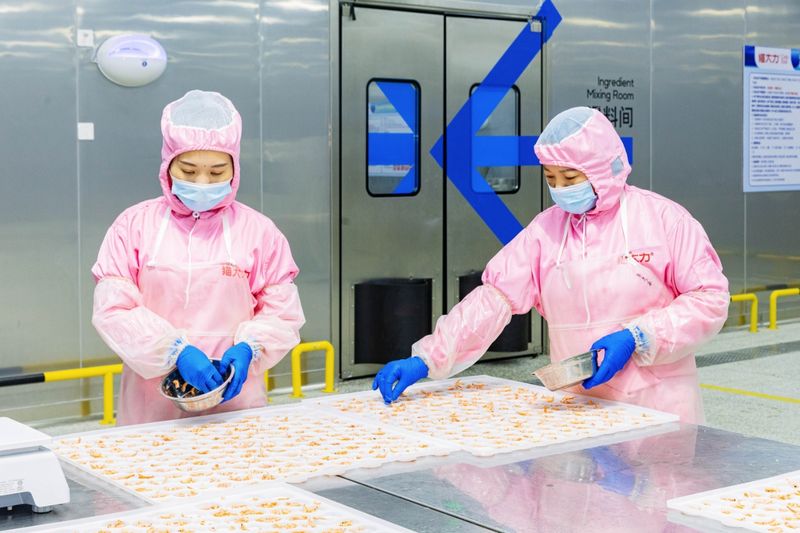 江苏益和宠品汇宠物用品有限公司生产车间。受访者供图