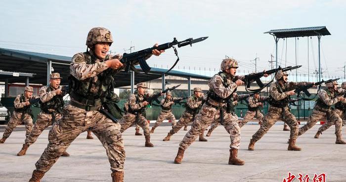 武警浙江总队金华支队冬日实战化练兵