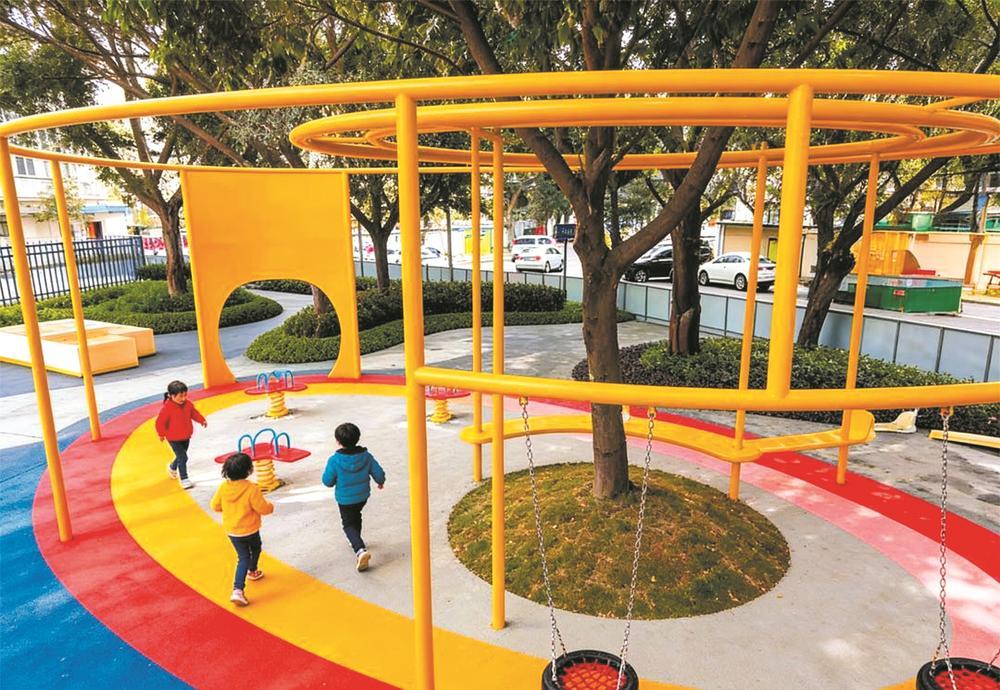 长寿苑片区崭新的儿童游乐空间。