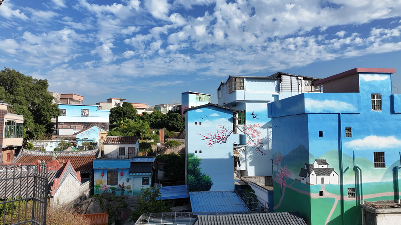 改造后的石鼓社区，成为了美丽宜居的花园社区。受访者供图