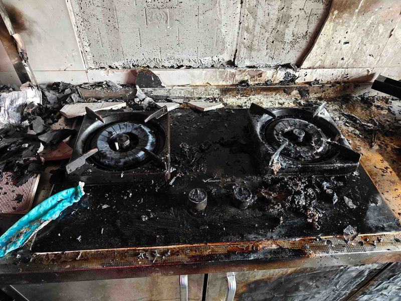 起火现场。朝阳消防供图