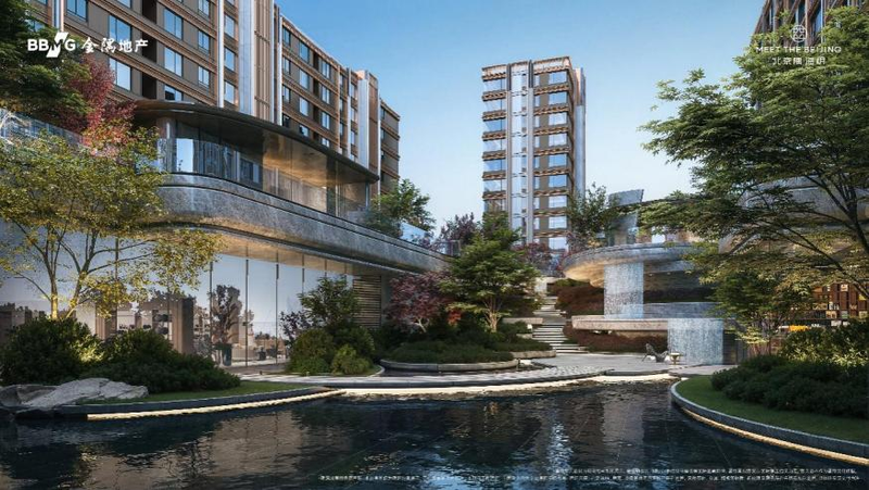 北京隅海岄中心园林效果图。企业供图