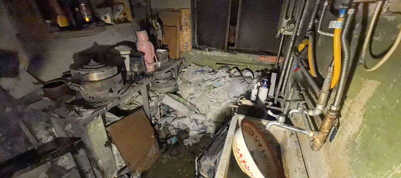 厨房过火后的状态。海淀消防供图