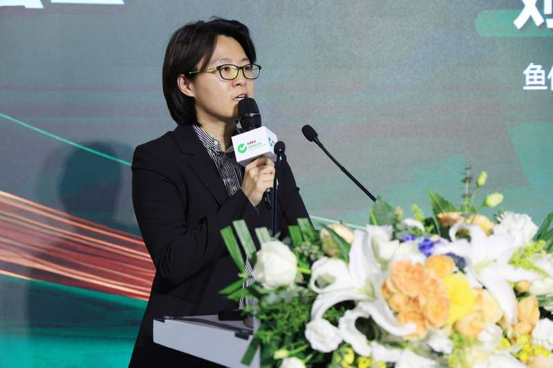 鱼你在一起相关负责人就“品质餐饮供应链助下沉市场消费升级”进行了案例分享。新京报记者 王远征 摄