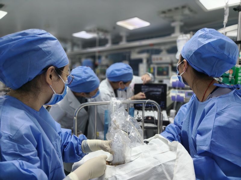 医务人员正在抢救患儿。首儿所供图