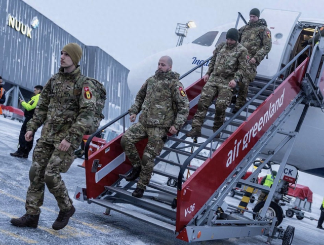 ▲新一批丹麦士兵已经抵达格陵兰岛