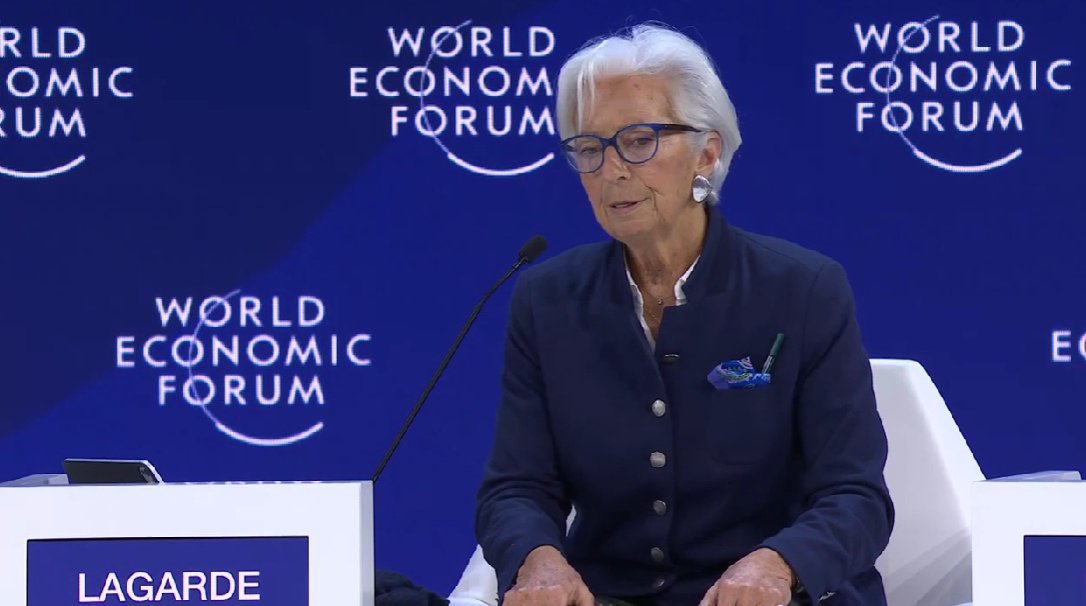欧洲央行行长克里斯蒂娜·拉加德 视频截图