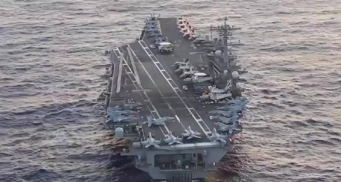 美林肯号航母逼近伊朗,中东紧张局势升级|亚伯拉罕·林肯|美国海军|以色列|阿拉伯海|胡塞_新浪军事_新浪新闻