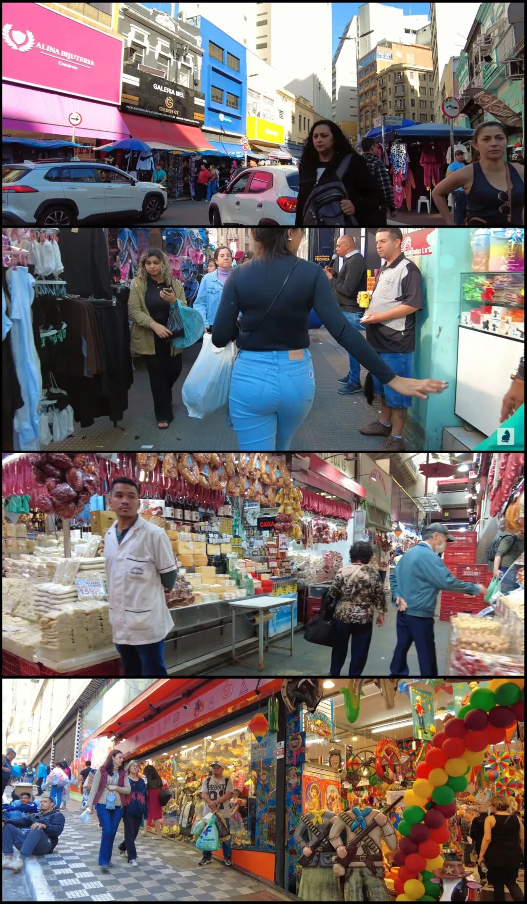 25号街掠影，很热闹（截图：YouTube@Cat Eye Walking）