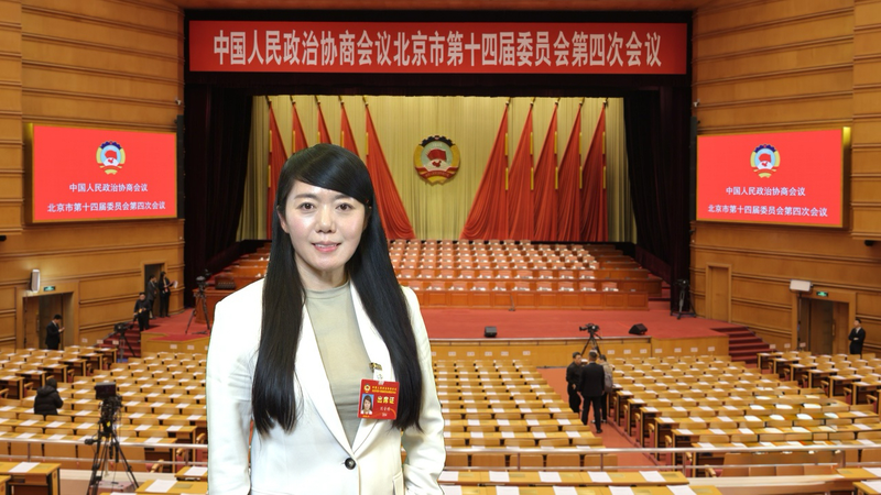 北京市政协委员、北京京城机电控股有限责任公司战略规划部部长刘安琪。受访者供图