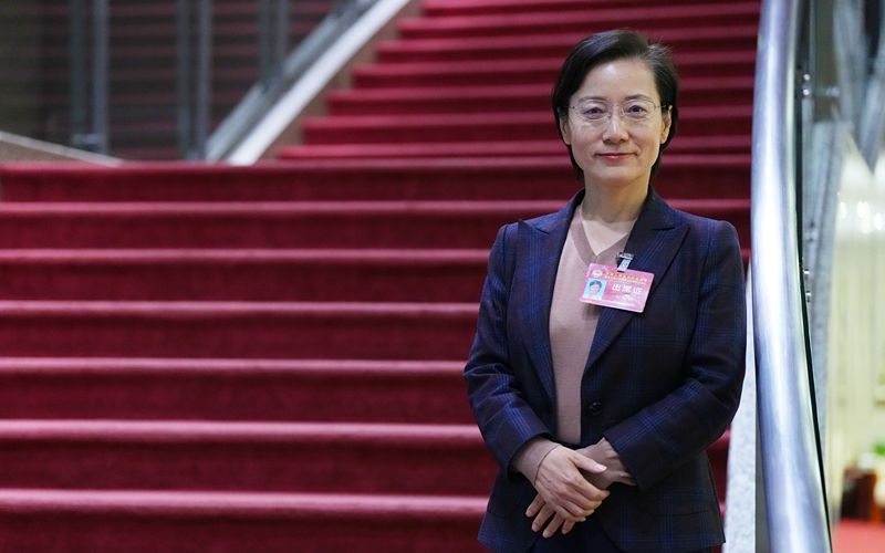 北京市政协委员、北京市卫健委主任刘俊彩。新京报记者 陶冉 摄