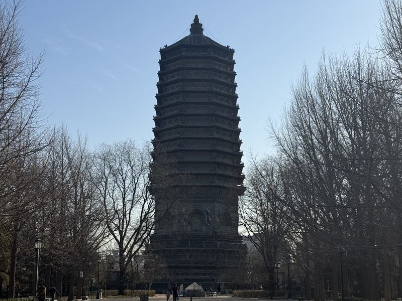 始建于明万历年间的玲珑塔。新京报记者 张建林 摄