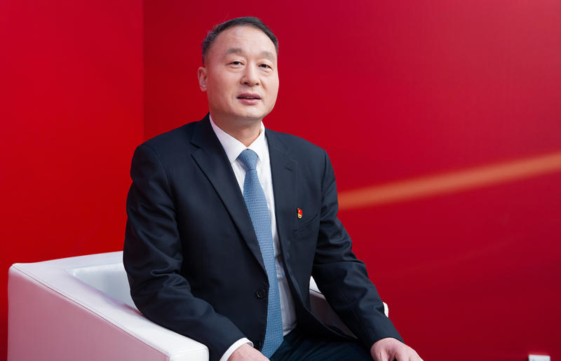 大兴区委副书记、区长刘洋做客新京报千龙网访谈间。新京报记者 陶冉 摄