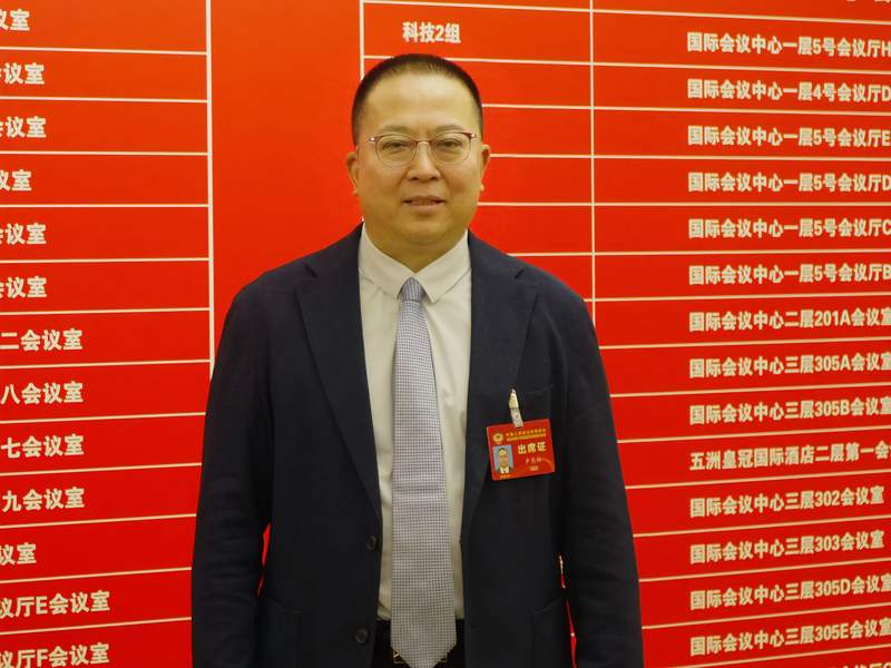 北京市政协委员、北京朝阳医院心内科主任医师卢长林。新京报记者 尹克文 摄