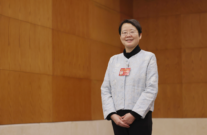 北京市政协委员、北京师范大学非物质文化遗产研究与发展中心主任杨利慧。新京报记者 李木易 摄