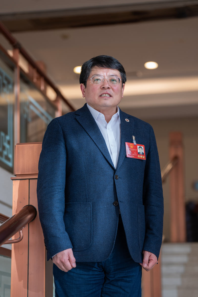 市人大代表、北京大学副校长董志勇接受新京报专访。新京报记者 陶冉 摄