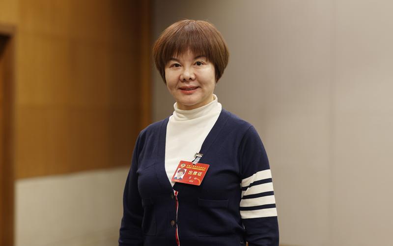 来自农业界别的北京市政协委员、北京沱沱工社生态农业股份有限公司董事长董敏。 新京报记者 王贵彬 摄