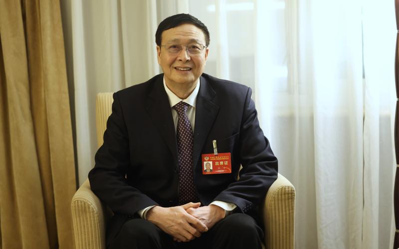 北京市政协委员，物美科技集团有限公司董事、副总裁张令。 新京报记者 王贵彬 摄