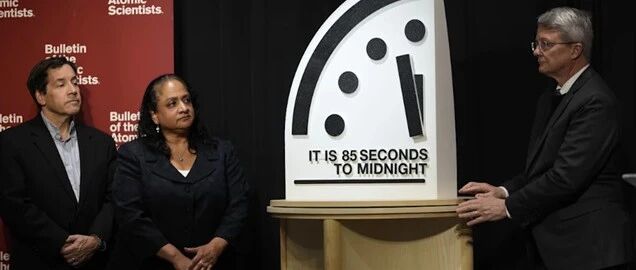 “末日时钟”拨快4秒
