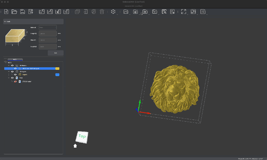 图丨MakeraCAM 可以提前生成铣削预览图（来源：Makera）