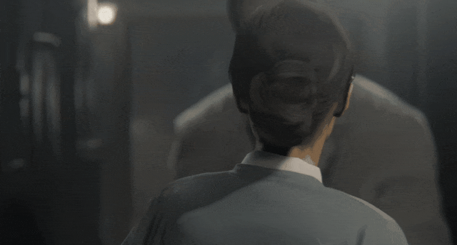 NPC还转身和丧尸对视过，丧尸甚至有功夫拉电锯，但里昂就是看着