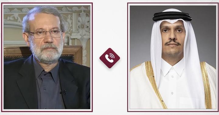 卡塔尔伊朗两国官员通电话，重点讨论伊朗局势